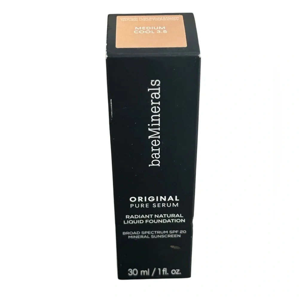 bareMinerals Original Pure Serum Radiant Natural Liquid Foundation Med Cool 3.5